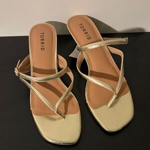 Torrid Metallic Gold Women's Sandals